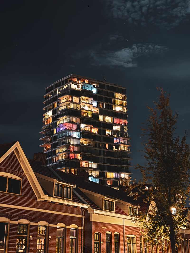 Modern apartment tower, Eindhoven